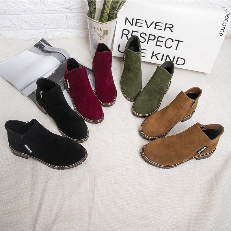 Women Boots Autumn Winter Boots Female Shoes Brand Ladies Ankle Boots