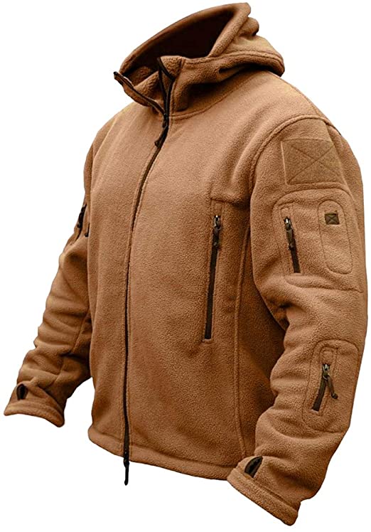 Men Outdoor Hiking Hooded Coats Warm Military Tactical Sport Fleece