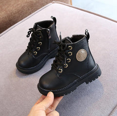 Kids Martin Boots Boys Shoes Autumn Winter Leather Children Boots Fashion