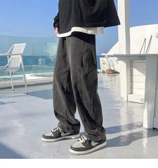 Summer thin men fashion famous brand versatile loose straight Summer