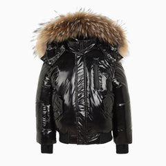 super warm filling white duck down winter coats for kids- Teenager