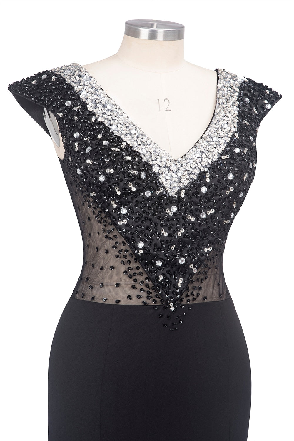 Homecoming Dresses: Mermaid Prom Dress Crystal Sleeveless Sequin Appliques