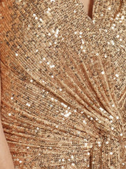 Evening wear Dresses: V-Neck Evening Dresses Party Women Wedding Sequins