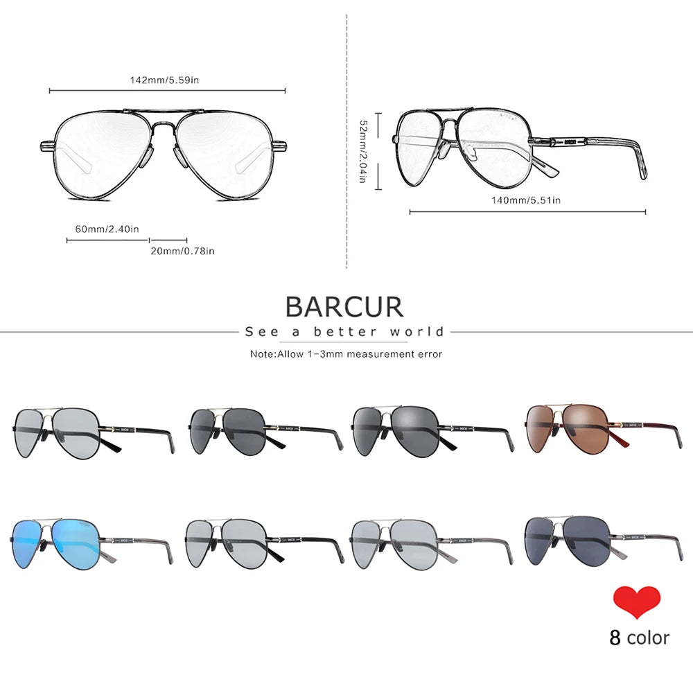 Sunglasses Pilot Sun Glasses for Men accessories Driving Fishing Hiking Eyewear