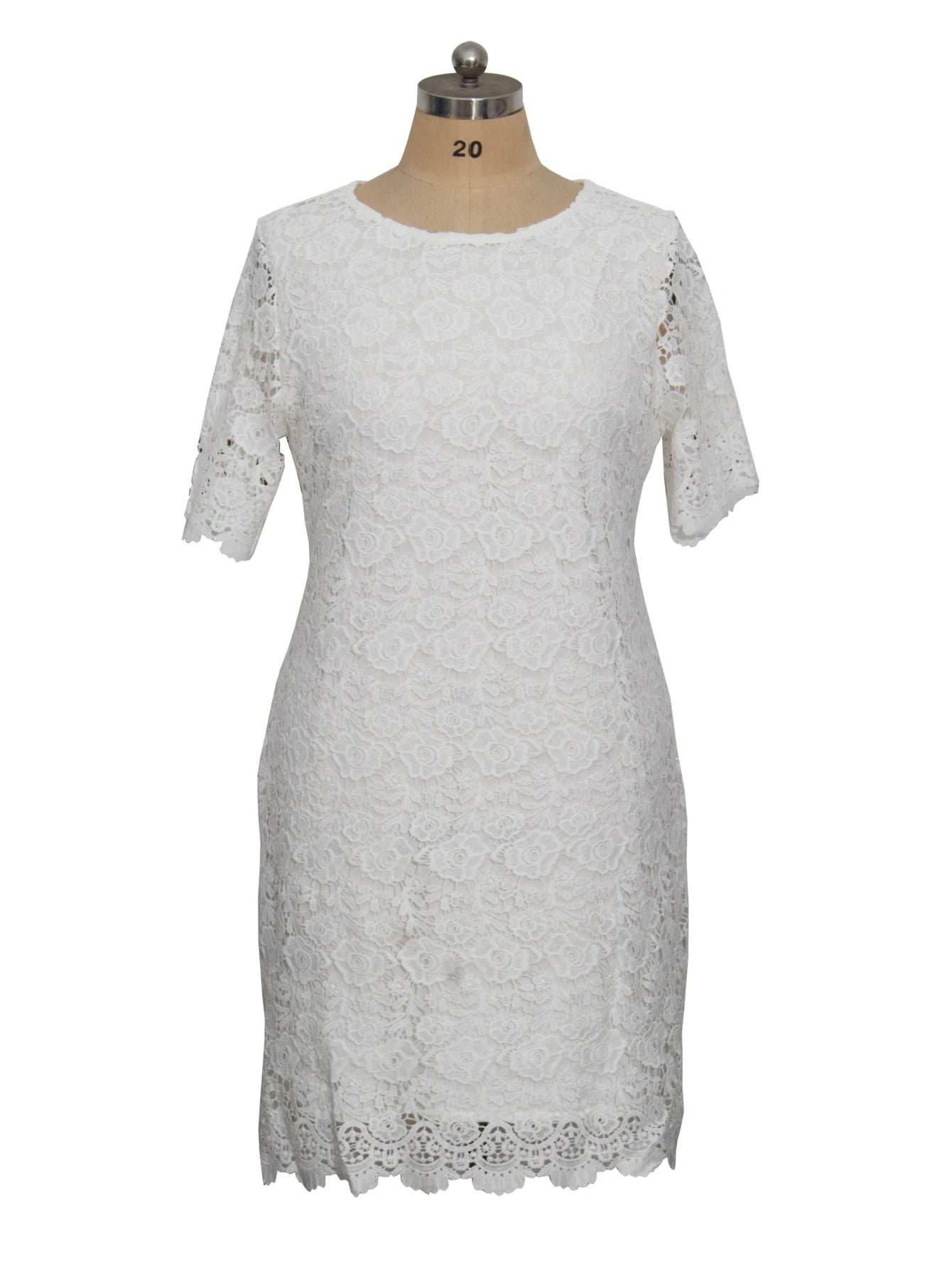 Plus Size Elegant Party Dresses White Woman Summer Embroidery Floral Wedding Guest Slim Pencil Midi Dress Vestidos