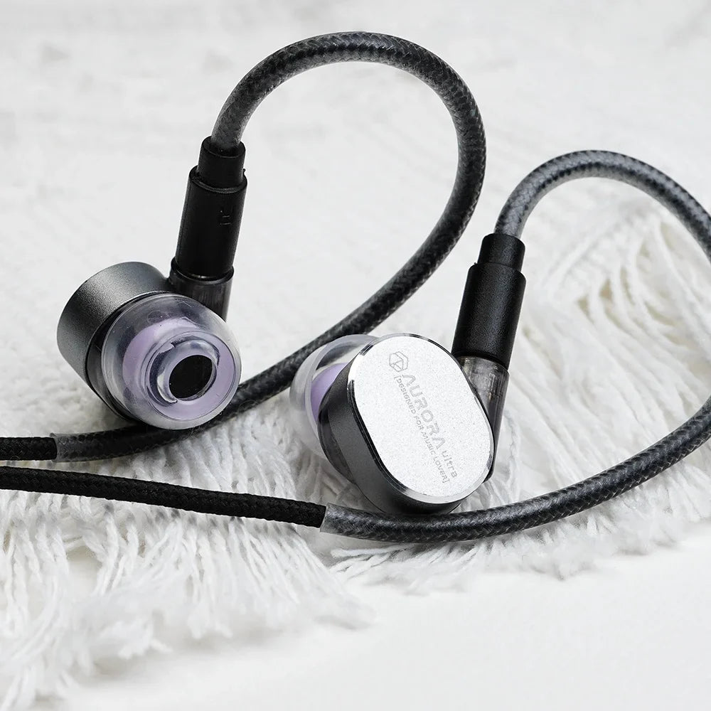 ROSESELSA Aurora Ultra 1DD+1 Planar Dual-driver Hybrid In-Ear Earphones HiFi Music Gaming Earbuds with 3.5mm to Type C DAC