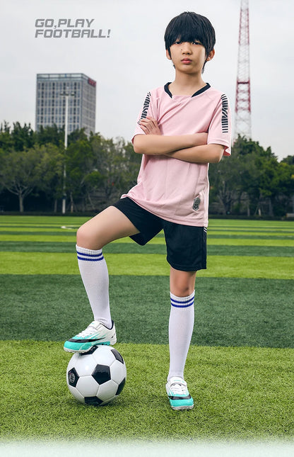 Kids Sport Football Shoes For Boys Indoor Turf Training Outdoor Futsal Hall