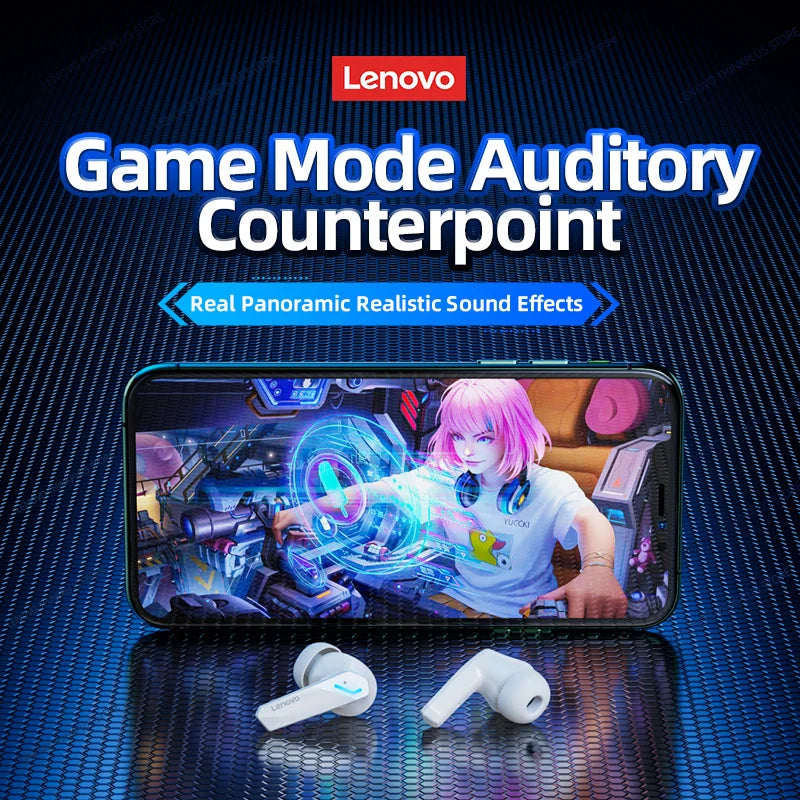 Original Lenovo GM2 Pro Earphone Bluetooth 5.3 Wireless Gaming Earbuds Low Latency HD Call Dual Mode Headphones With Mic GM2Pro