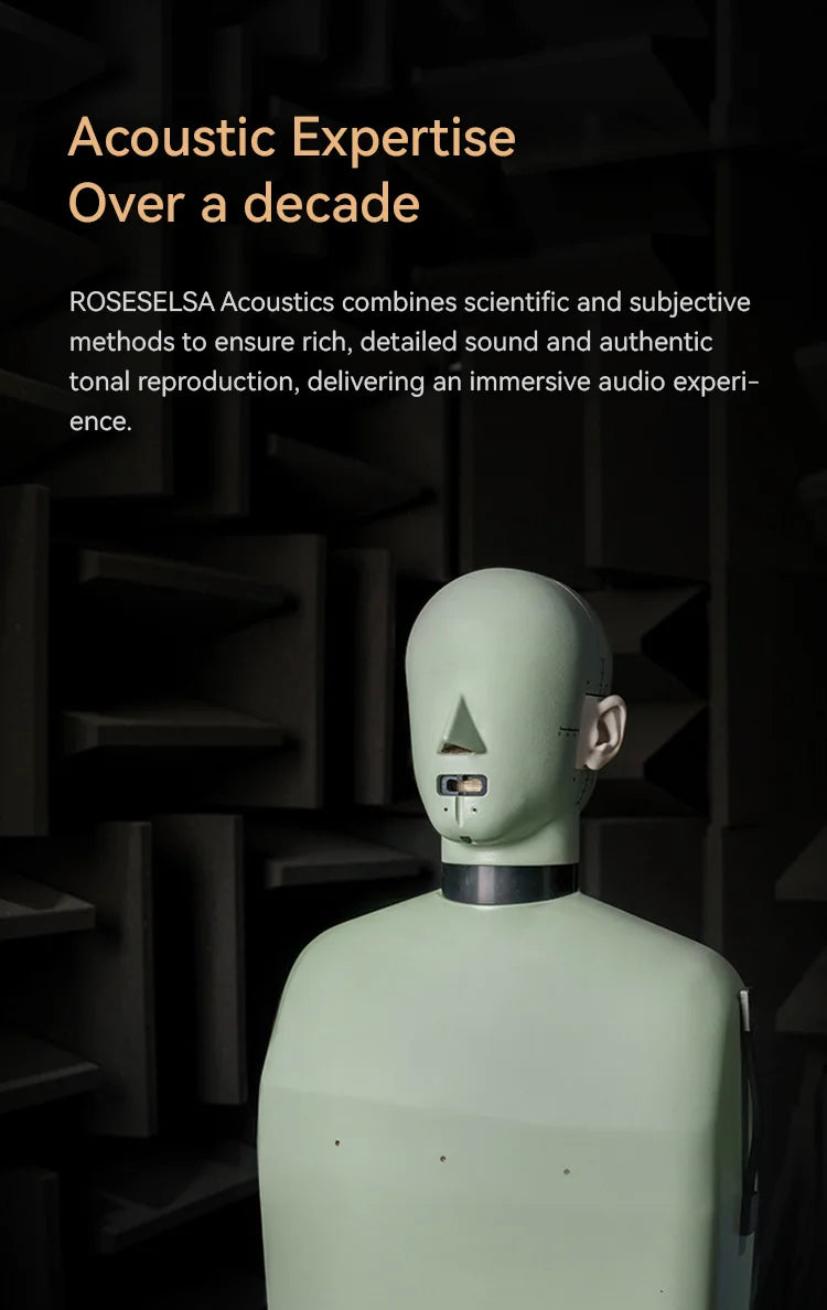 ROSESELSA Aurora Ultra 1DD+1 Planar Dual-driver Hybrid In-Ear Earphones HiFi Music Gaming Earbuds with 3.5mm to Type C DAC