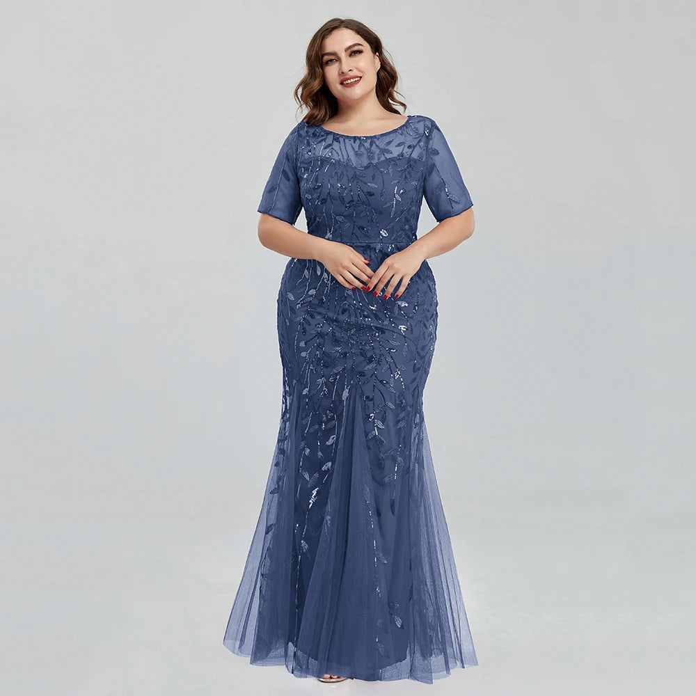 Homecoming Dresses: Evening Dress Beaded Leaves Pattern Formal Prom Gowns