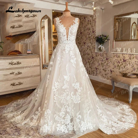 White Bridesmaid Dresses: Wedding Dress Boho Bridal Gowns Custom Made