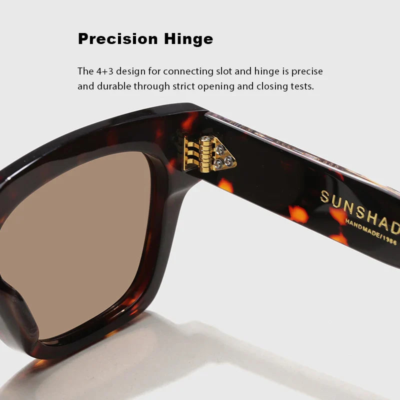 Luxury Brand Original Sunglasses Thick Acetate Handmade Men's Eyewear Designer Top Quality Women's Outdoor UV Protective glasses