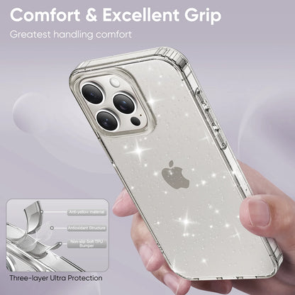 Case For iPhone 15 14 Plus 13 12 Pro Max Shockproof Silicone Transparent PC Back Cover Women's Case Accessories