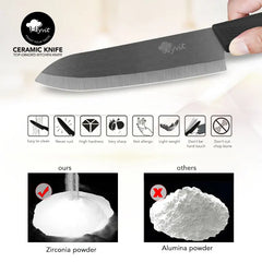 Ceramic Fruit Knife for Kitchen 3 4 5 6 inch Chef Knife with Sheath Utility Slicing