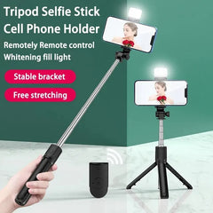 Roreta Monopod Remote Shutter Fill Light for iPhone Samsung Xiaomi Phone Holder