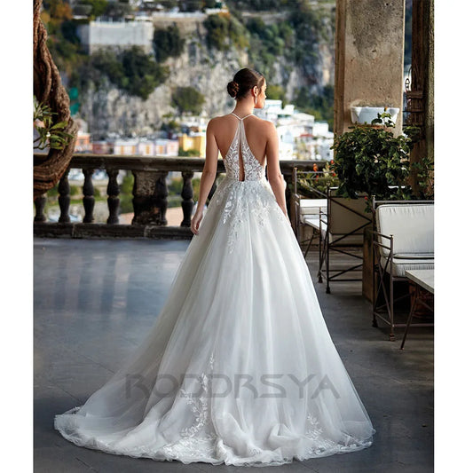 Wedding Dress Backless A-line For Women vestidos de novia