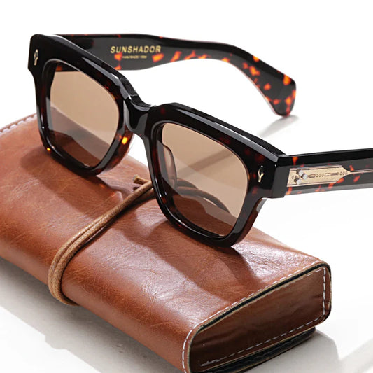 Luxury Brand Original Sunglasses Thick Acetate Handmade Men's Eyewear Designer Top Quality Women's Outdoor UV Protective glasses