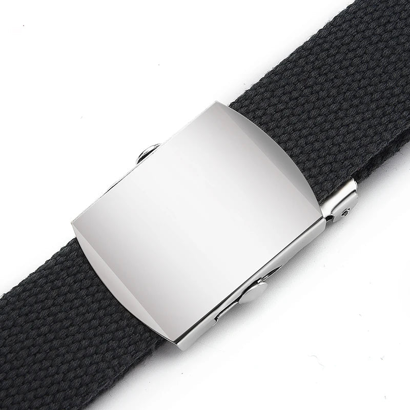 1Pcs New Fashion Unisex Tactical Waist Belt Jeans Male Casual Men Women Belt Canvas 3.0cm Webbing Waistband Ceinture Femme Belts