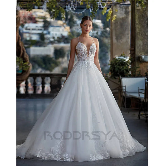 Wedding Dress Backless A-line For Women vestidos de novia