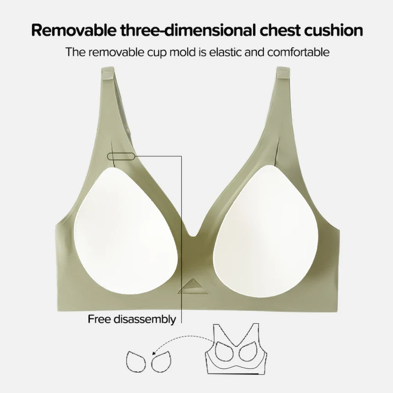 Women's Underwear No Steel Ring Pure Soft Comfortable Upper Support Sling