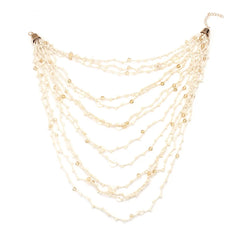 Handmade Beaded Shell Necklaces Multilayer Elegant Choker Necklaces for Women