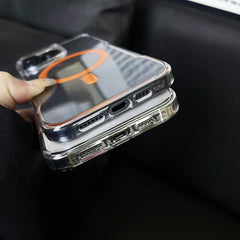 Transparent Case For iPhone 15 14 13 12 Pro  Max Plus Magnetic Wireless Charge Ultra-Thin Plastic Phone Cover