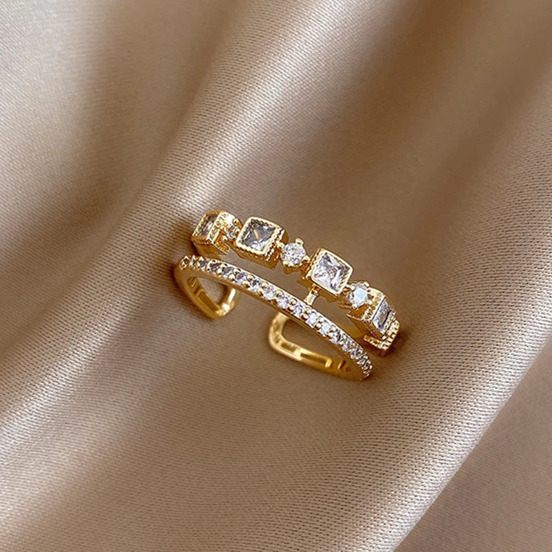 Leaf Branch Shape Open Rings For Women Korean Party Exquisite