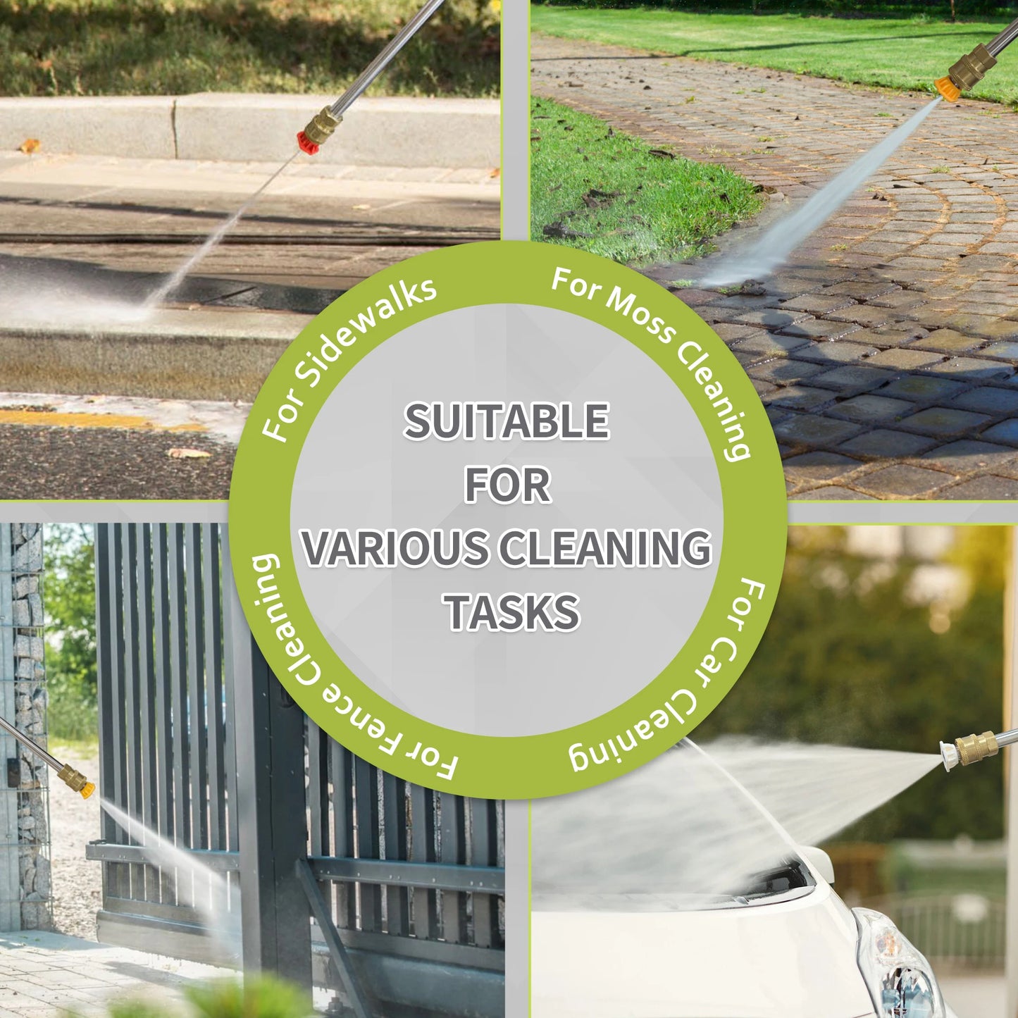 Electric Pressure Washer 4800PSI-Max 3.2GPM Power Washer Wash Machine Electric Powered with Foam Cannon for Car, Floor, Garage