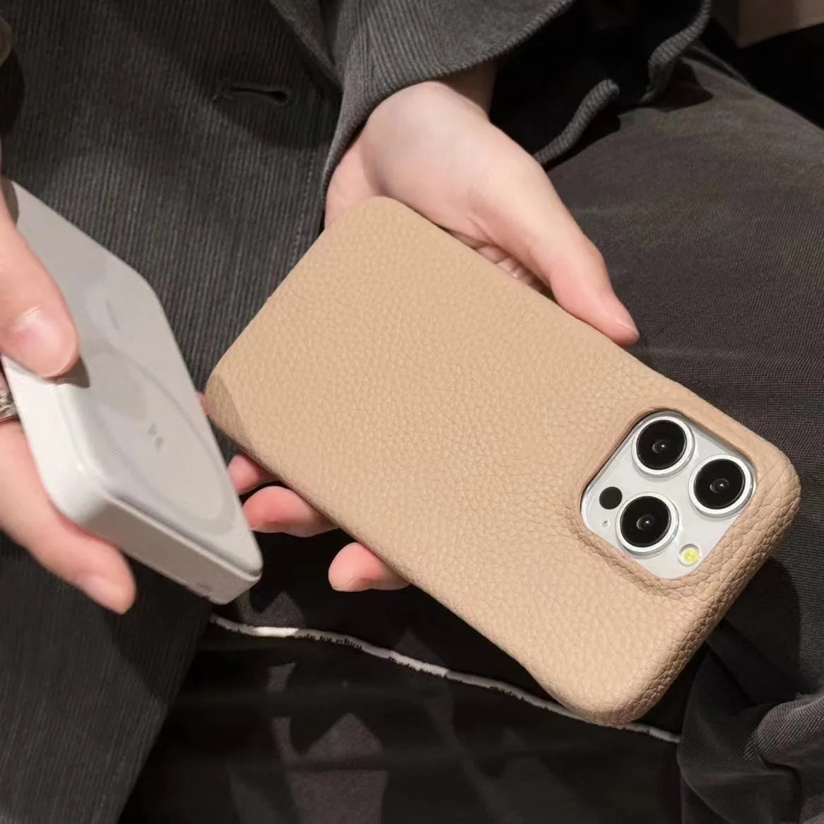 Case for iPhone 15 14 13 Pro Max Wireless Charging Magnetic Stand Cover Wireless Charging Accessories