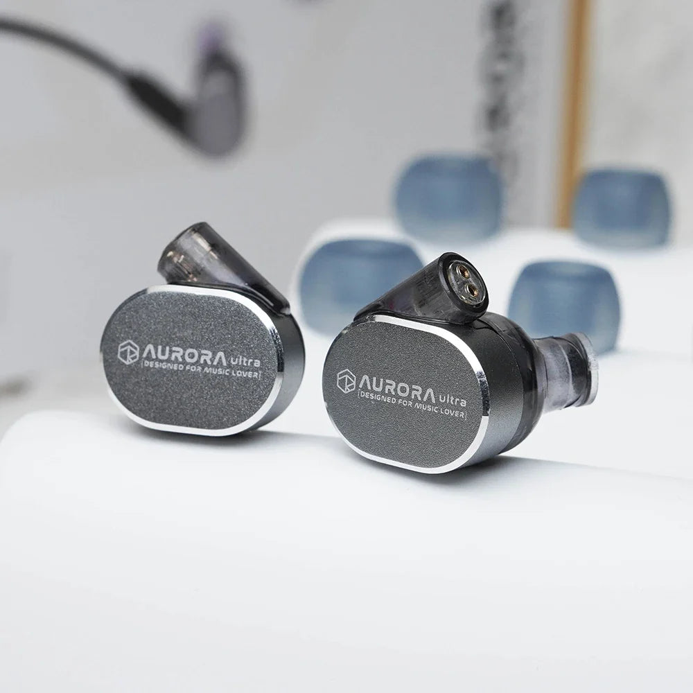 ROSESELSA Aurora Ultra 1DD+1 Planar Dual-driver Hybrid In-Ear Earphones HiFi Music Gaming Earbuds with 3.5mm to Type C DAC