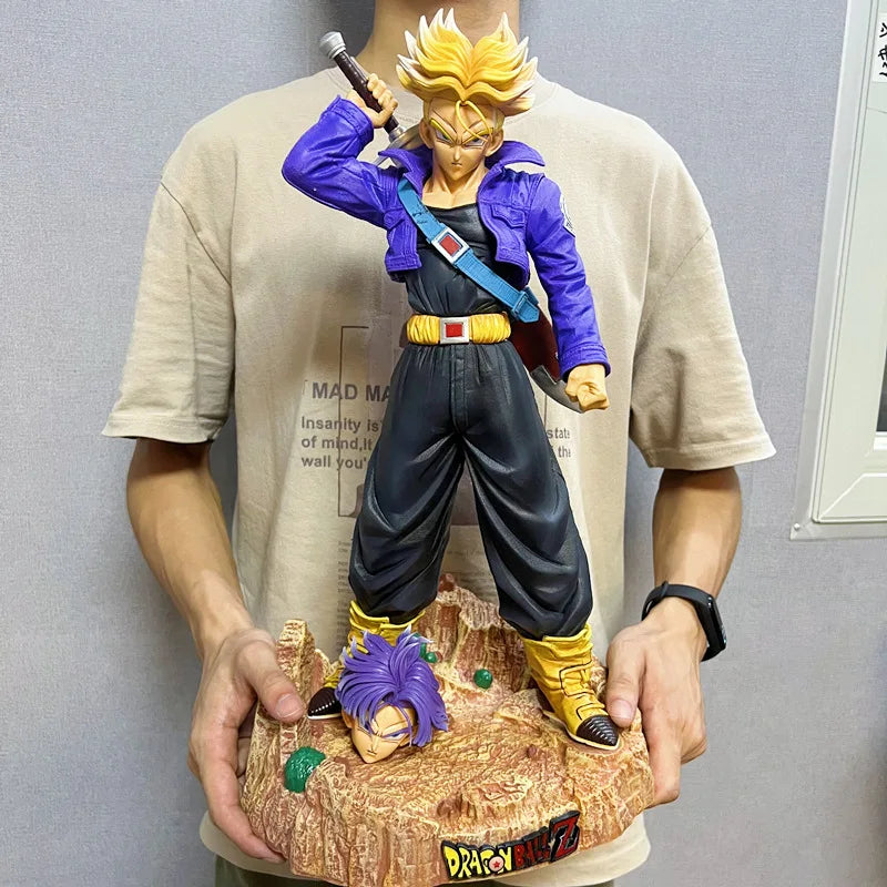 50cm Anime Dragon Ball Z Trunk Figure Dbz Super Saiyan Action Figure Model Doll Decoration Toys Gifts for Children