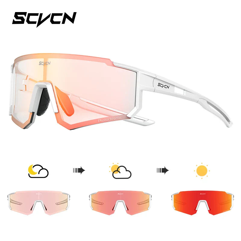Scvcn New Fashion Sunglasses Men Women Bike Eyewear Sports Riding Glasses Bicycle Goggles Runing Drving Racing UV400 MTB Eyewear