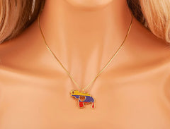 Fashion Venezuela Map Heart Design Charm Pendant Necklace For Women