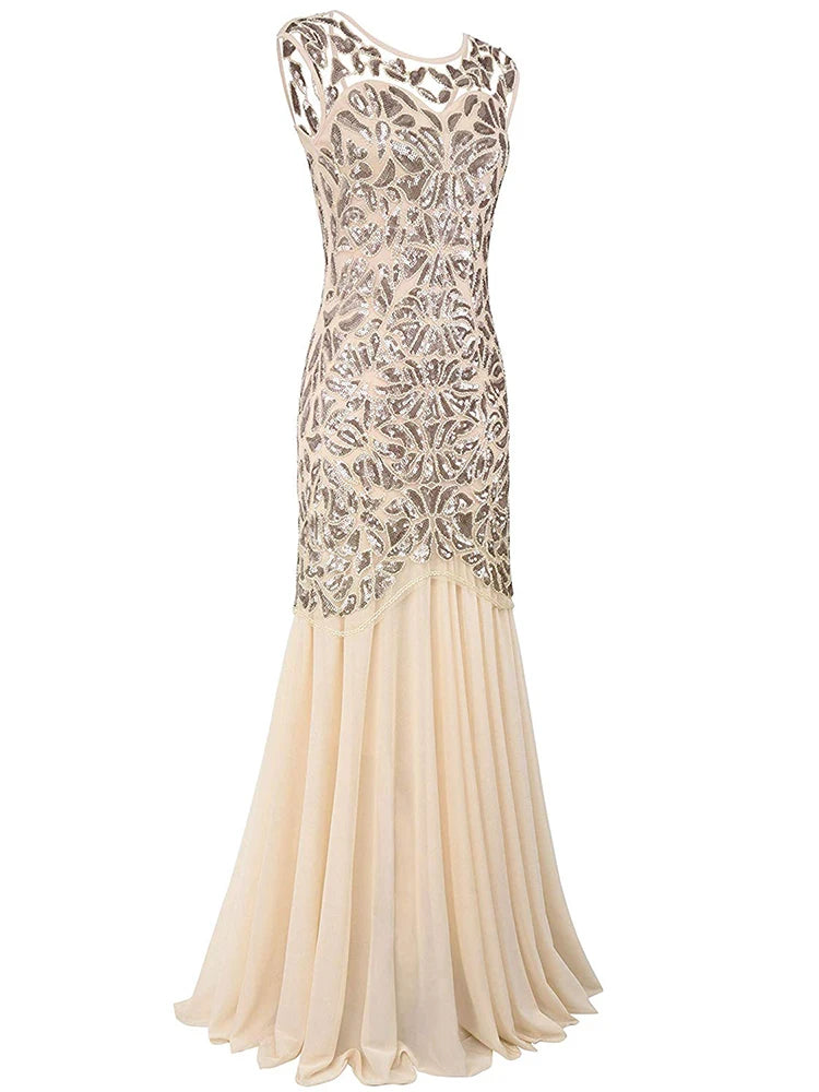 Homecoming Dresses: Long Evening Dresses Formal Round Neck Lace Long