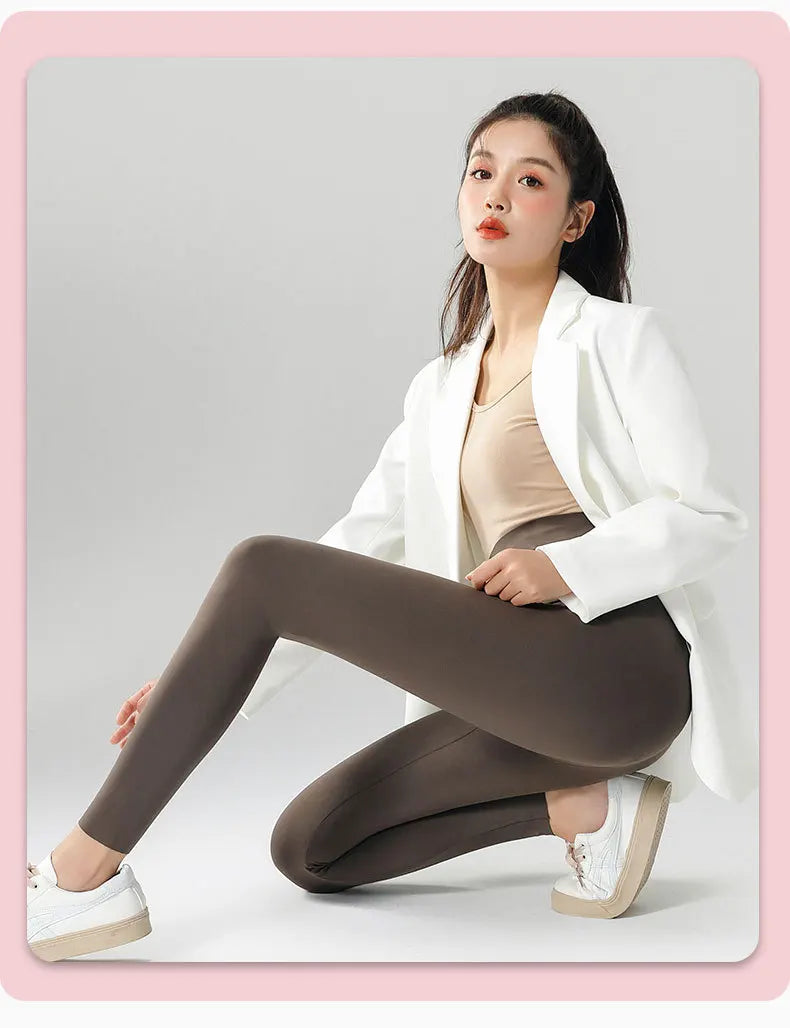 Spring Summer Thin Traceless Shark Leggings Women High Waist