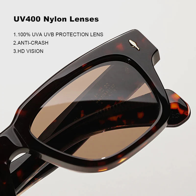 Luxury Brand Original Sunglasses Thick Acetate Handmade Men's Eyewear Designer Top Quality Women's Outdoor UV Protective glasses