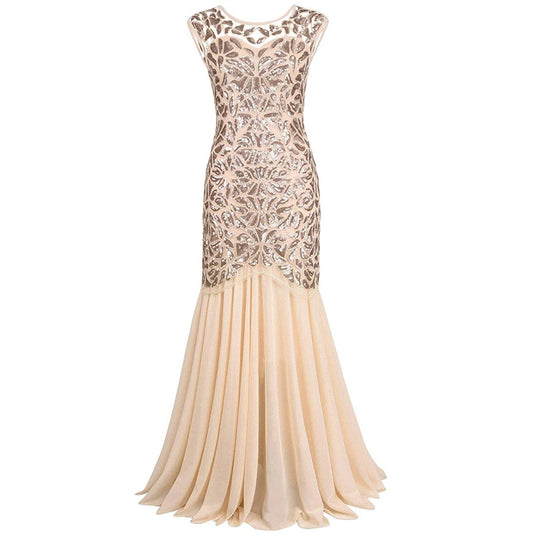Homecoming Dresses: Long Evening Dresses Formal Round Neck Lace Long