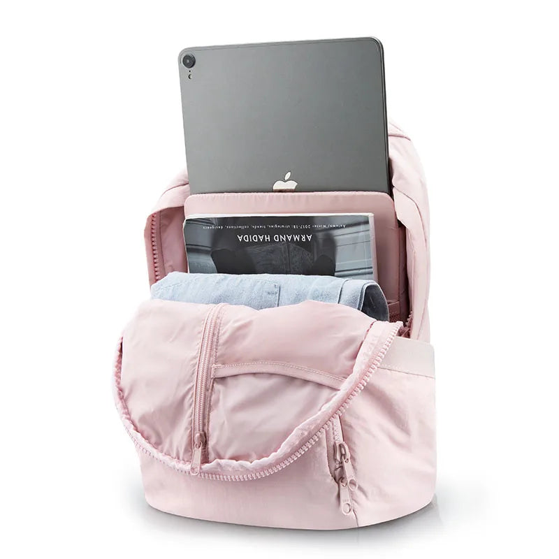 BAGSMART Women's Backpack 13 Inch Laptop Bag Cute Kawaii School Bag Anti Theft Waterproof Nylon Travel Backpacks Women Book Bag