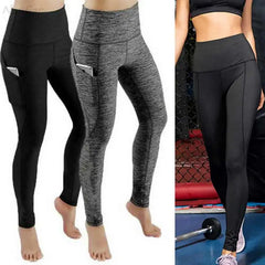 High Waist Elastic Workout Women Yoga Leggings Tummy Control Ruched Booty