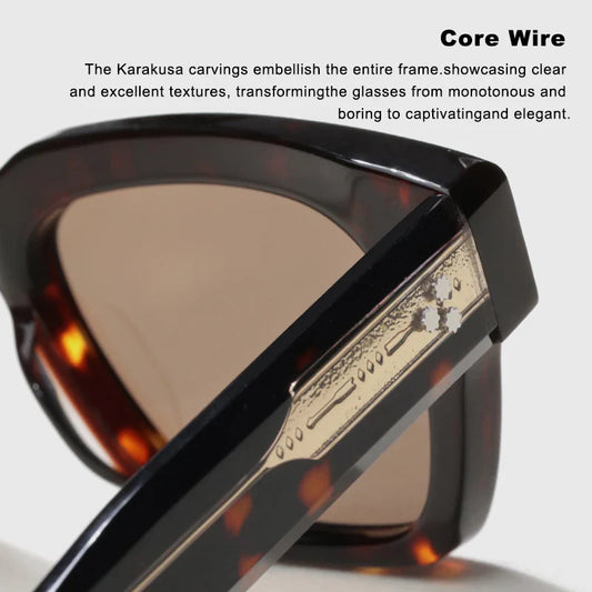 Luxury Brand Original Sunglasses Thick Acetate Handmade Men's Eyewear Designer Top Quality Women's Outdoor UV Protective glasses