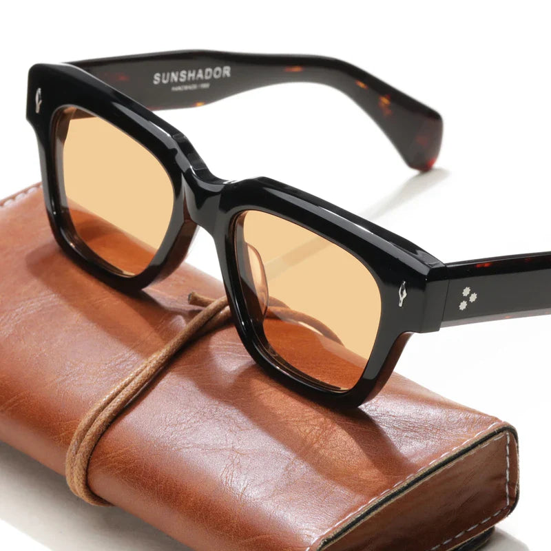 Luxury Brand Original Sunglasses Thick Acetate Handmade Men's Eyewear Designer Top Quality Women's Outdoor UV Protective glasses
