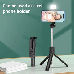 Roreta Monopod Remote Shutter Fill Light for iPhone Samsung Xiaomi Phone Holder