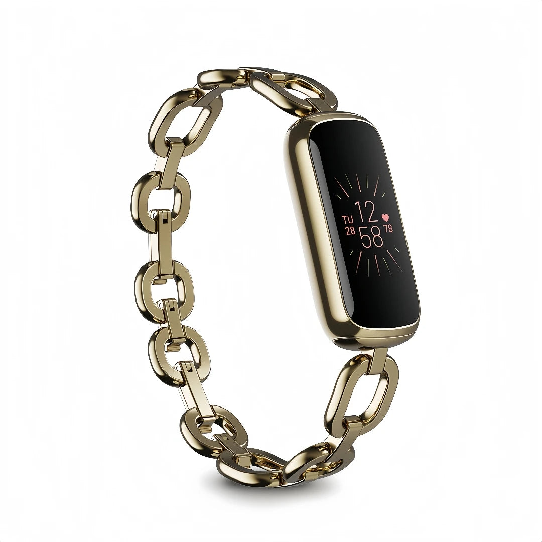 Fitbit Luxe Fitness Tracker AMOLED Screen 24/7 Heart Rate Monitor Sleep SpO2 Stress Tracker Waterproof Smart Bracelet