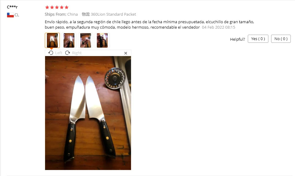 Kitchen Knife 8 inch Professional Chef Knife High Carbon 4116 German Stainless Steel