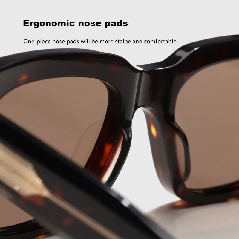 Luxury Brand Original Sunglasses Thick Acetate Handmade Men's Eyewear Designer Top Quality Women's Outdoor UV Protective glasses