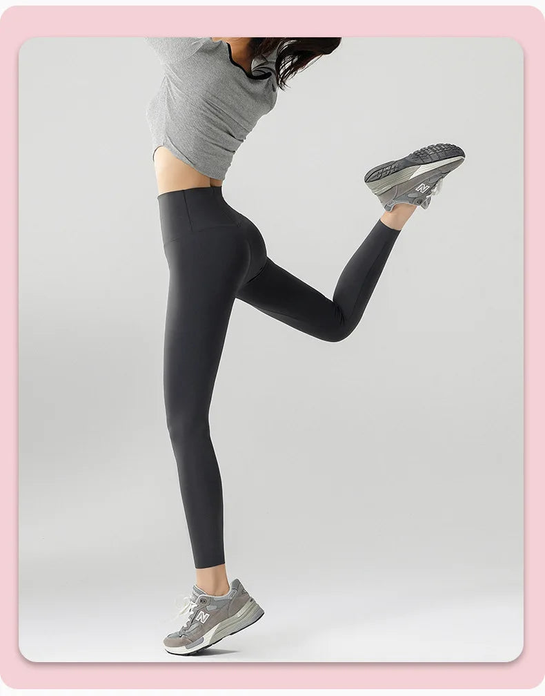 Spring Summer Thin Traceless Shark Leggings Women High Waist