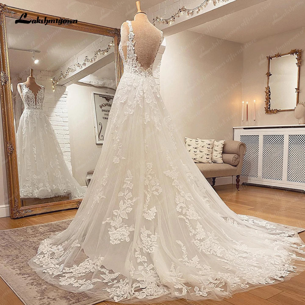 White Bridesmaid Dresses: Wedding Dress Boho Bridal Gowns Custom Made