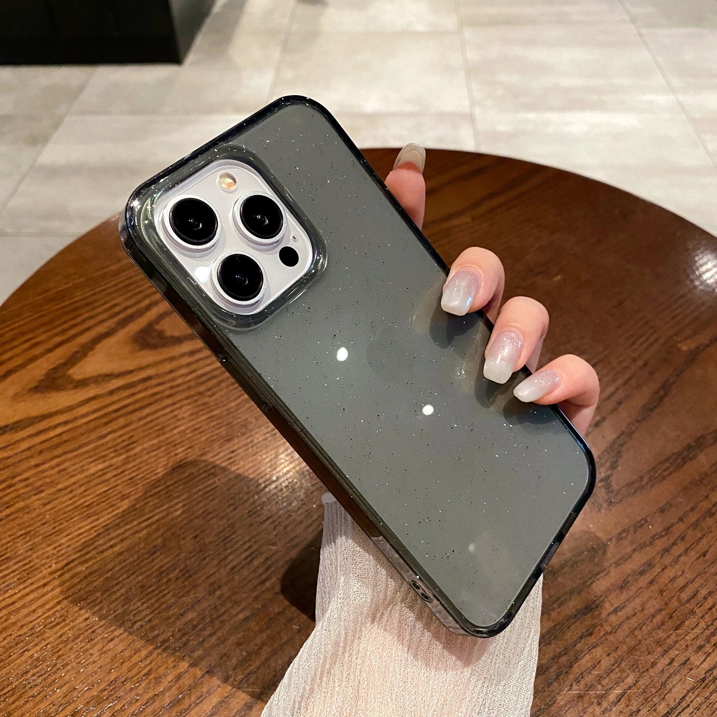 Case For iPhone 15 14 Plus 13 12 Pro Max Shockproof Silicone Transparent PC Back Cover Women's Case Accessories