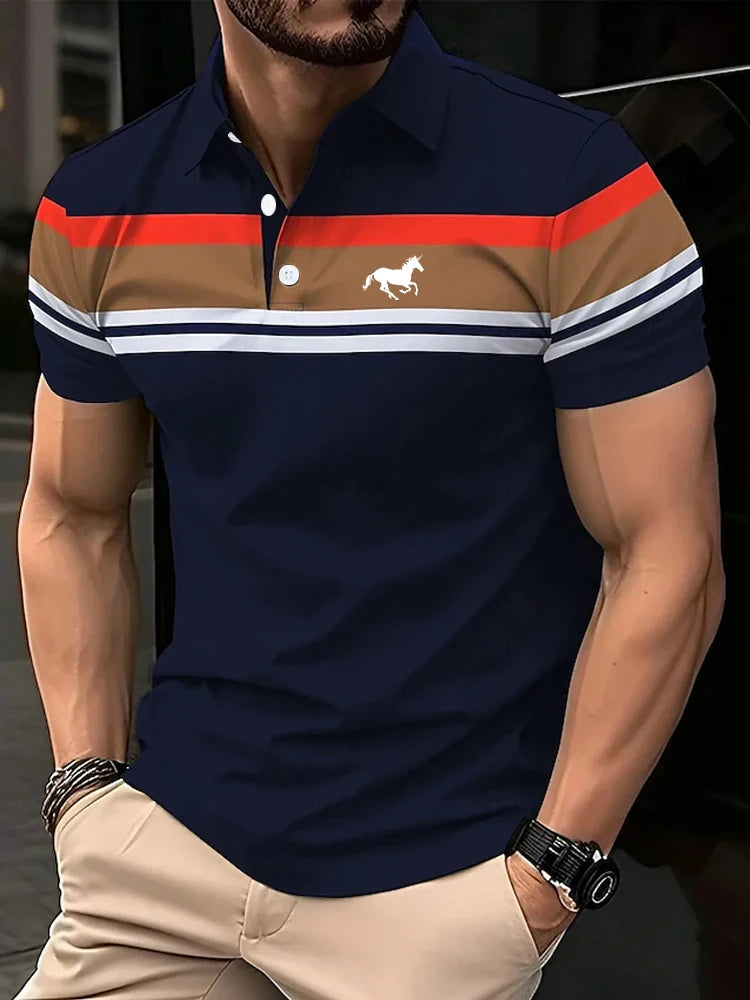 Men's Summer Spring Fall Polo Short Sleeve Polo Shirts Collared Shirts Business Casual School Outdoor Daily Wear Home Wear