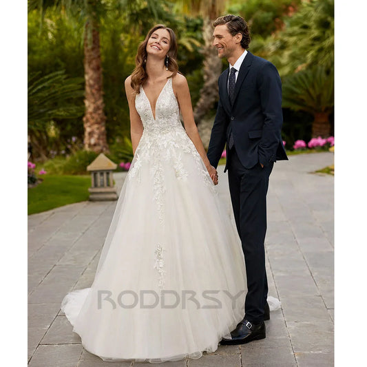 White Bridesmaid Dresses: Wedding Dress Bride Lace Appliques Bridal Dresses Women